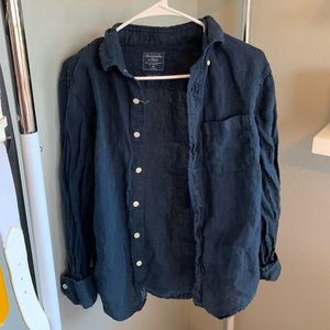 Navy Blue Abercrombie & Fitch Flannel !